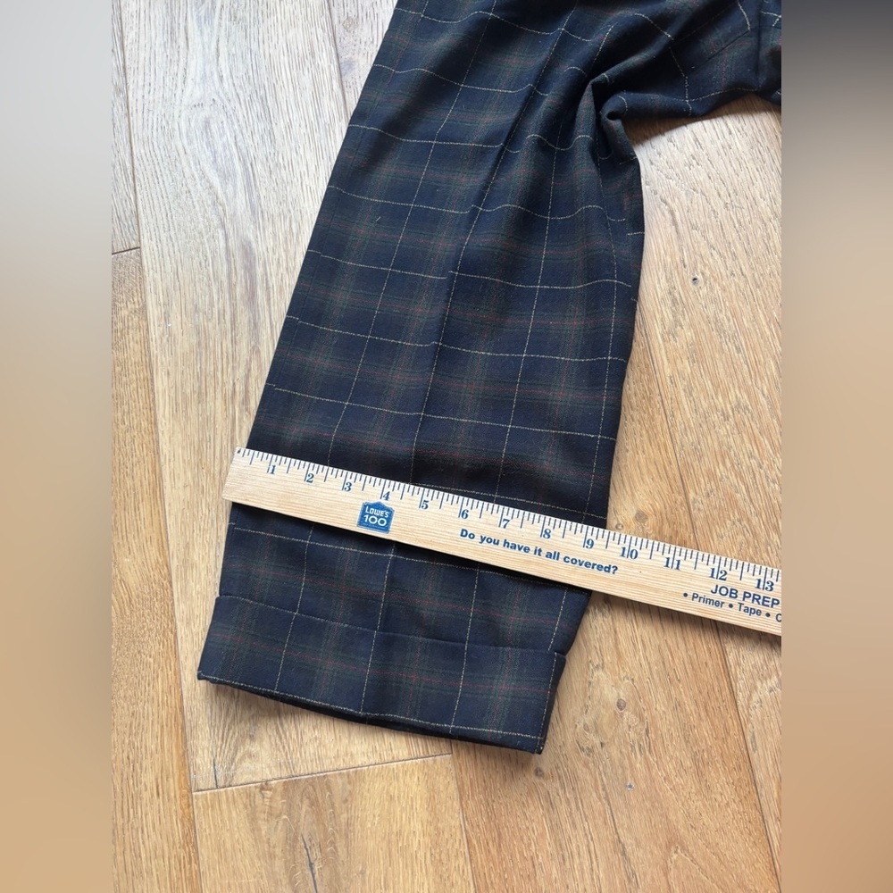 Vintage Talbots B.moss plaid relaxed fit capri pants 2 - Picture 3 of 7
